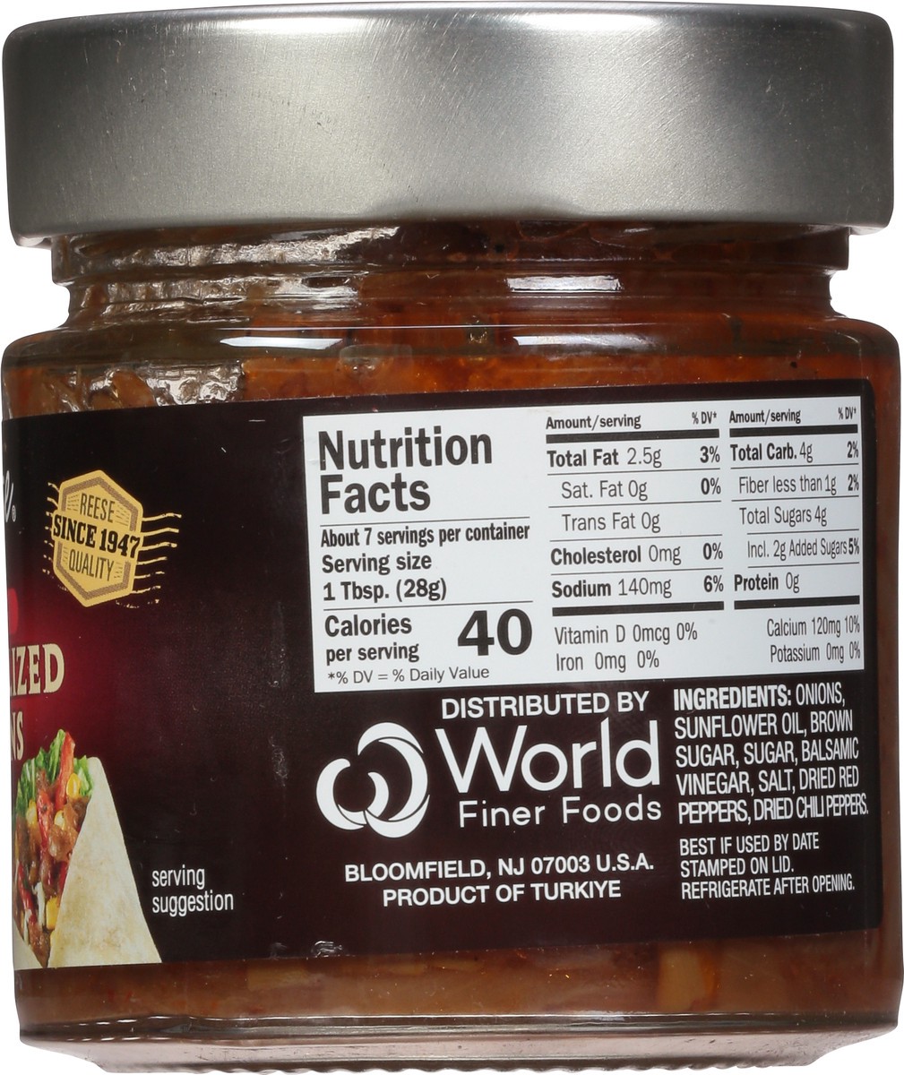 slide 8 of 14, Reese Spicy Caramelized Onions - 7 oz, 7 oz