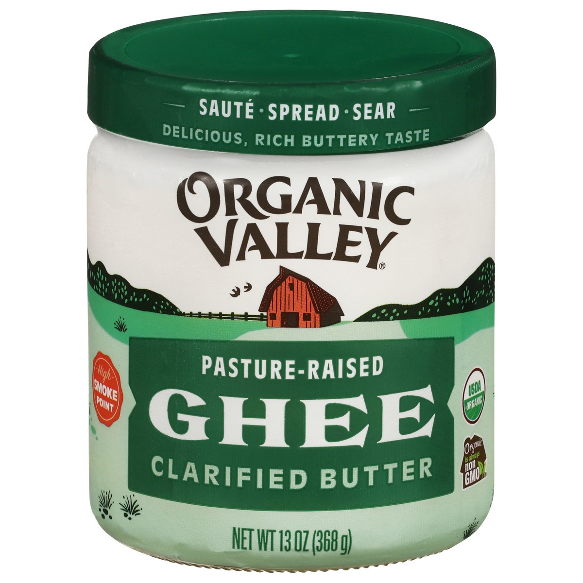 slide 1 of 13, Organic Valley Organic Ghee Clarified Butter 13 oz, 13 oz