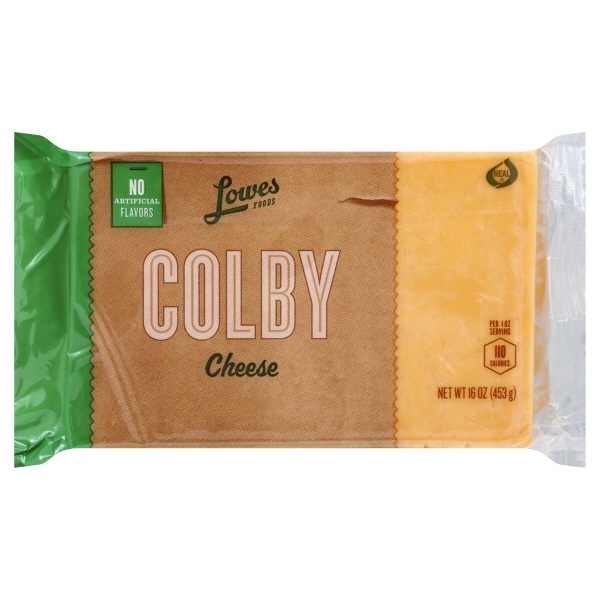 slide 1 of 1, Lowes Foods Colby Cheese Chunk, 16 oz