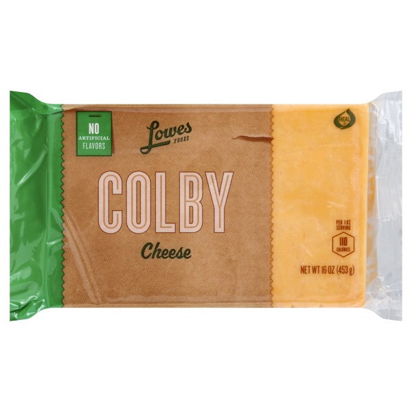 slide 1 of 1, Lowes Foods Colby Cheese Chunk - 16 oz, 16 oz