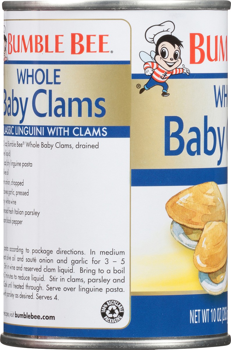 slide 9 of 14, Bumble Bee Fancy Whole Baby Clams, 10 oz