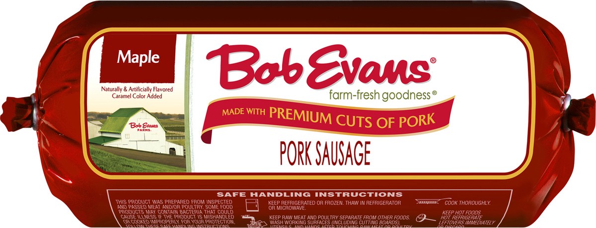 slide 4 of 5, Bob Evans Premium Maple Pork Sausage Roll, 16 oz, 16 oz