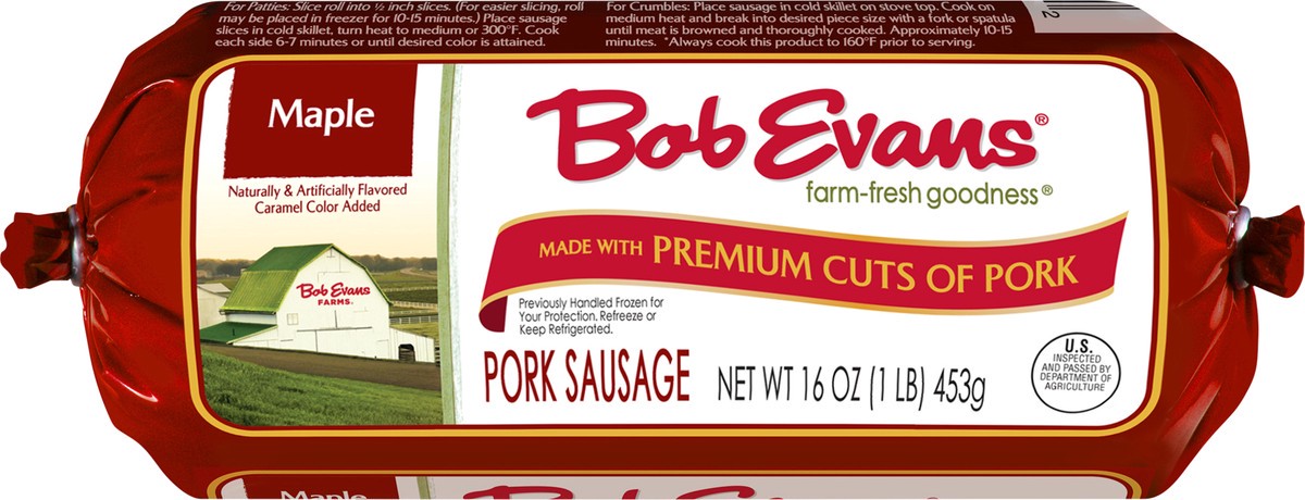 slide 5 of 5, Bob Evans Premium Maple Pork Sausage Roll, 16 oz, 16 oz