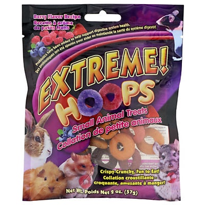 slide 1 of 1, Brown's Extreme Hoops Small Animal Treat, 2 oz
