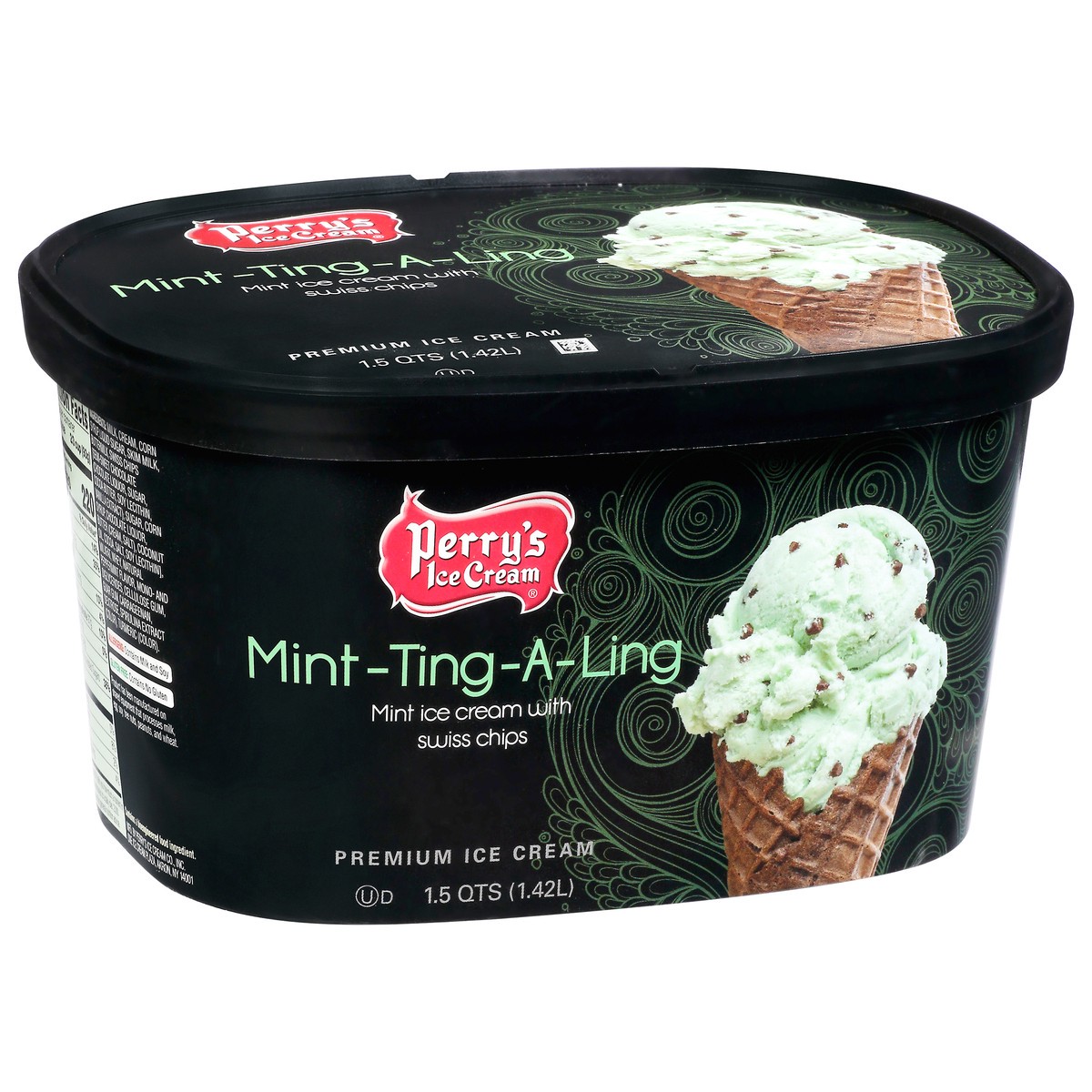 slide 11 of 14, Perry's Ice Cream Premium Mint-Ting-A-Ling Ice Cream 1.5 qt, 1.5 qt