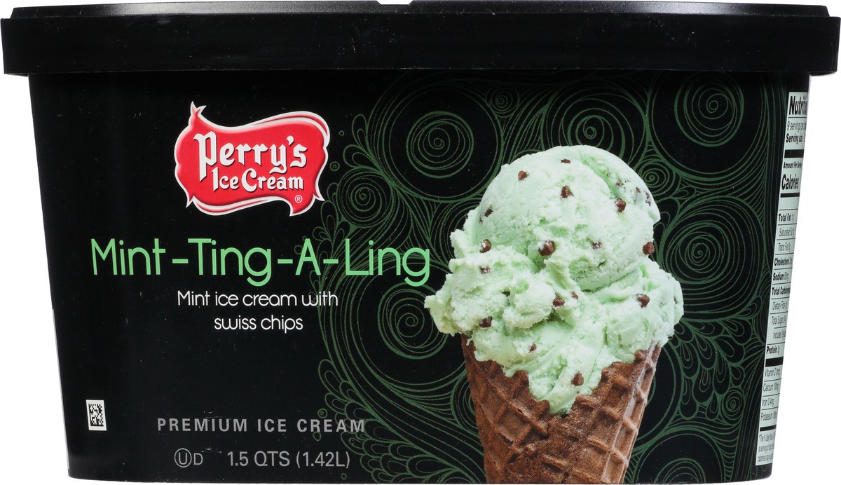 slide 4 of 14, Perry's Ice Cream Premium Mint-Ting-A-Ling Ice Cream 1.5 qt, 1.5 qt