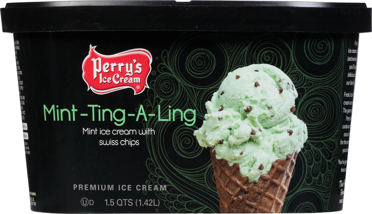 slide 1 of 14, Perry's Ice Cream Premium Mint-Ting-A-Ling Ice Cream 1.5 qt, 1.5 qt