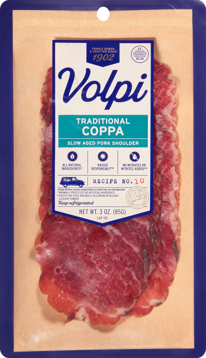 slide 8 of 13, Volpi Coppa | Slow Aged Pork Shoulder 3 oz, 3 oz