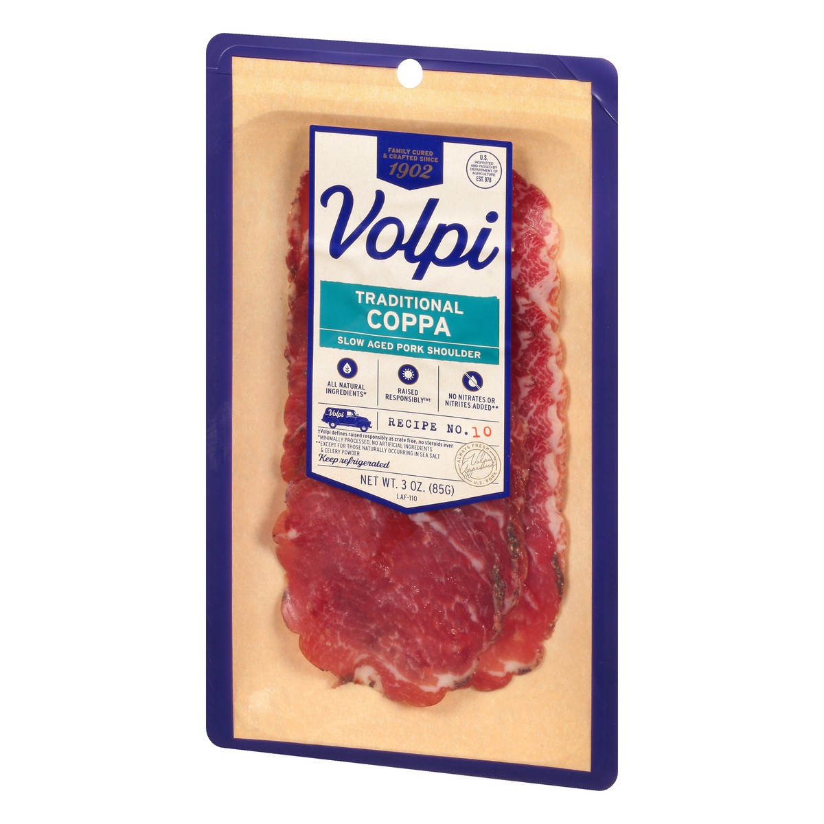 slide 7 of 13, Volpi Coppa | Slow Aged Pork Shoulder 3 oz, 3 oz