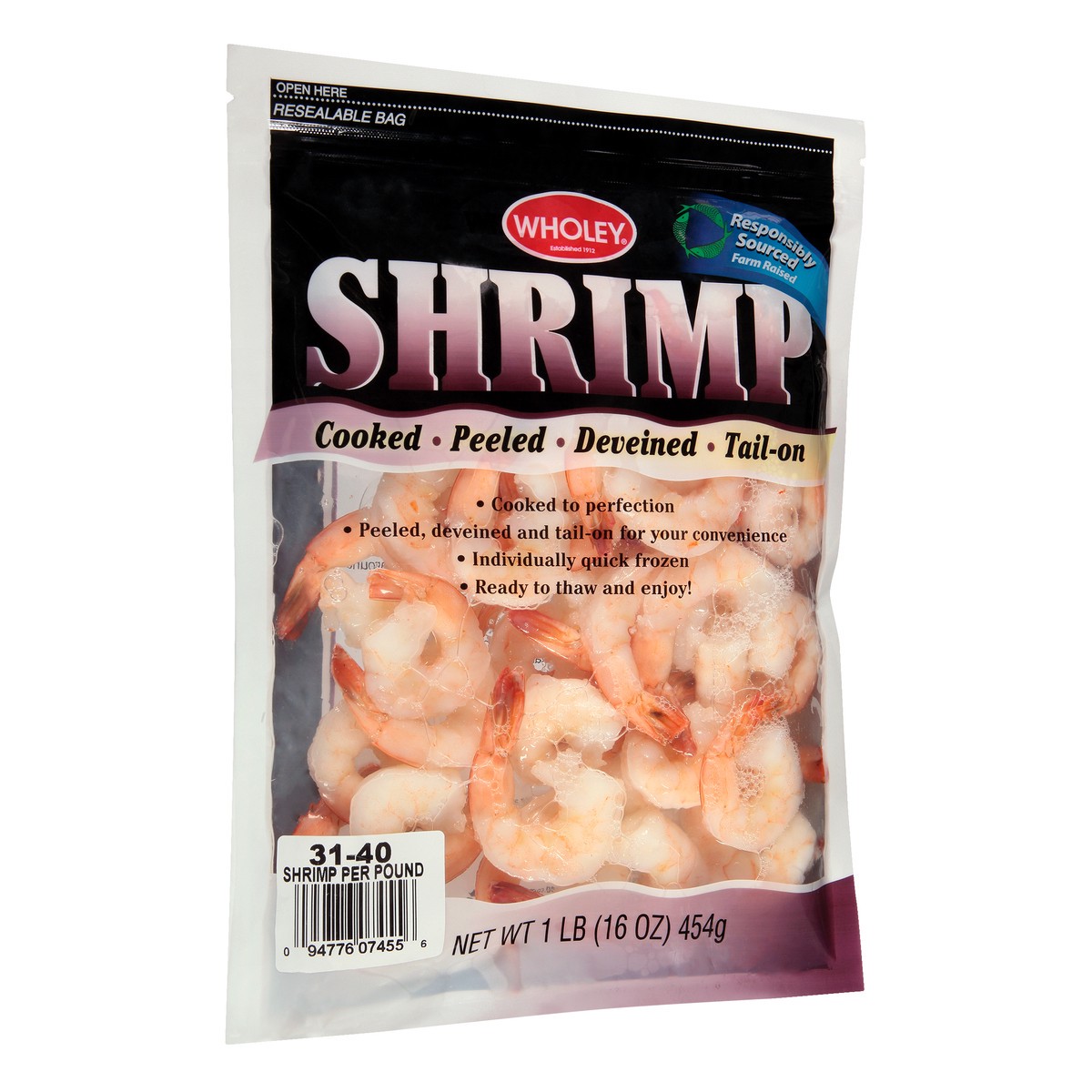 slide 4 of 13, Wholey Cooked Shrimp 16Oz, 16 oz