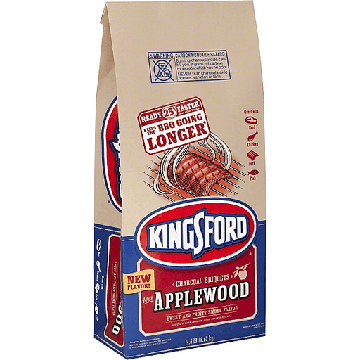 slide 2 of 3, Kingsford Charcoal Briquets with Applewood, 14.6 lb