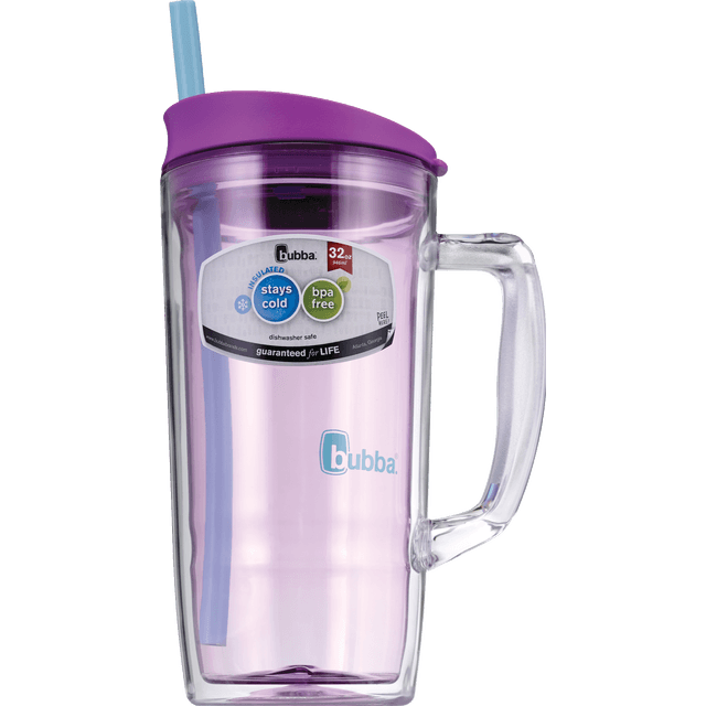 slide 1 of 1, bubba Mug With Straw Envy Purple, 1 ct