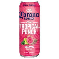Corona Refresca Hard Tropical Punch Guava Canned Cocktail, 24 fl oz Can, 4.5% ABV