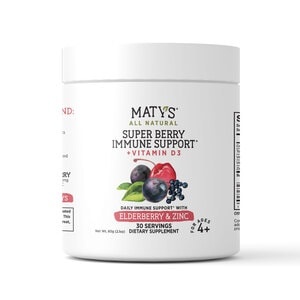 slide 1 of 1, Maty's All Natural Super Berry Immune Support Drink Powder, 30 Ct, 30 ct