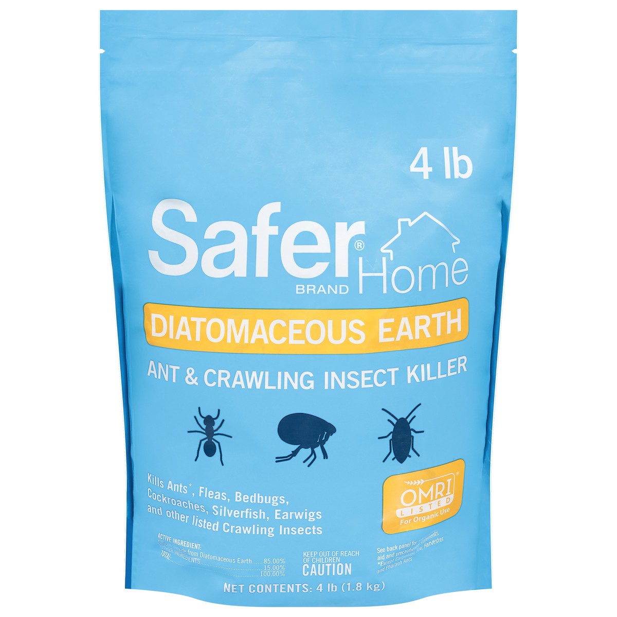 slide 11 of 12, Safer Diatomaceous Earth Ant & Crawling Insect Killer 4 lb, 4 lb