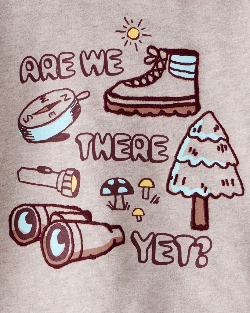 slide 2 of 3, Oshkosh Toddler Boy Camping Hoodie - Tan Beige 3T, 1 ct