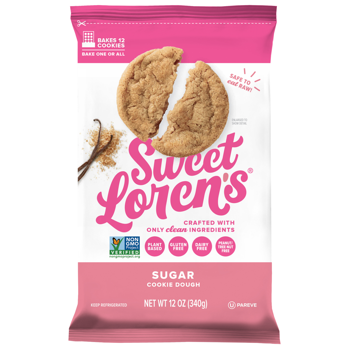 slide 1 of 4, Sweet Loren's Sugar Cookie Dough 12 oz, 12 oz