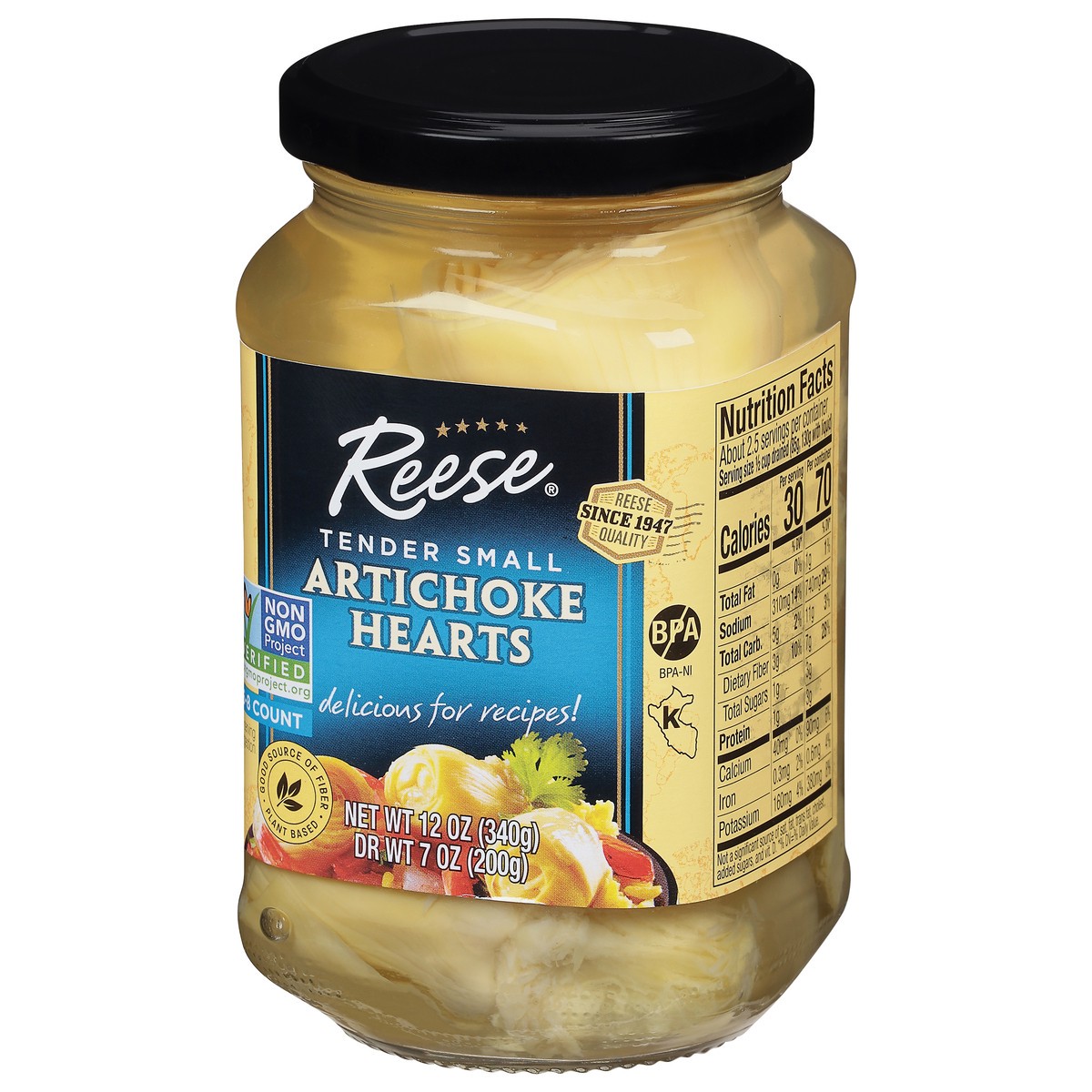 slide 5 of 11, Reese Tender Artichoke Hearts Small 12 oz, 12 oz