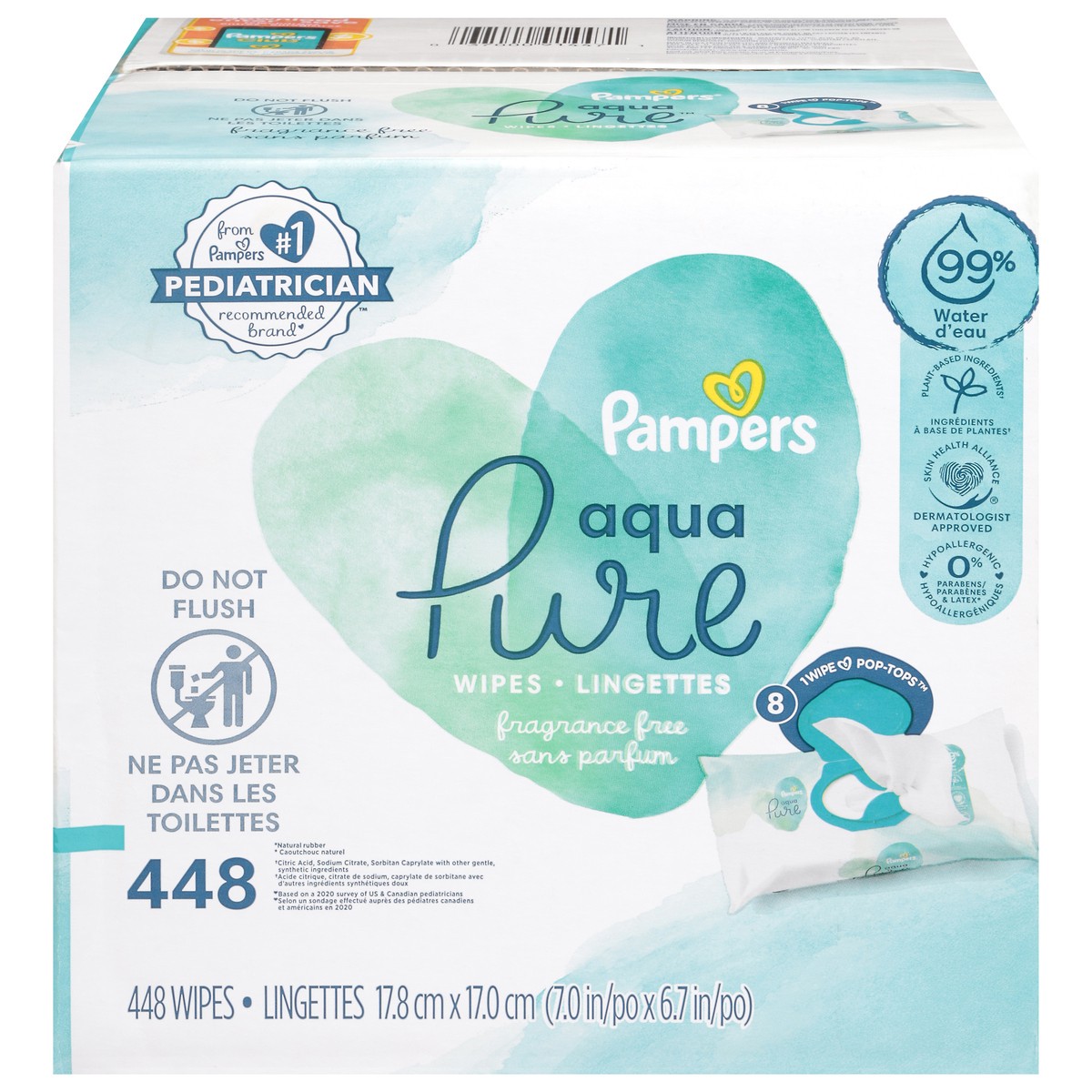 slide 1 of 29, Pampers Sensitive Fragrance Free Wipes 504 ea, 504 ct