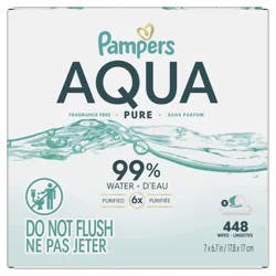 Pampers Sensitive Fragrance Free Wipes 504 ea