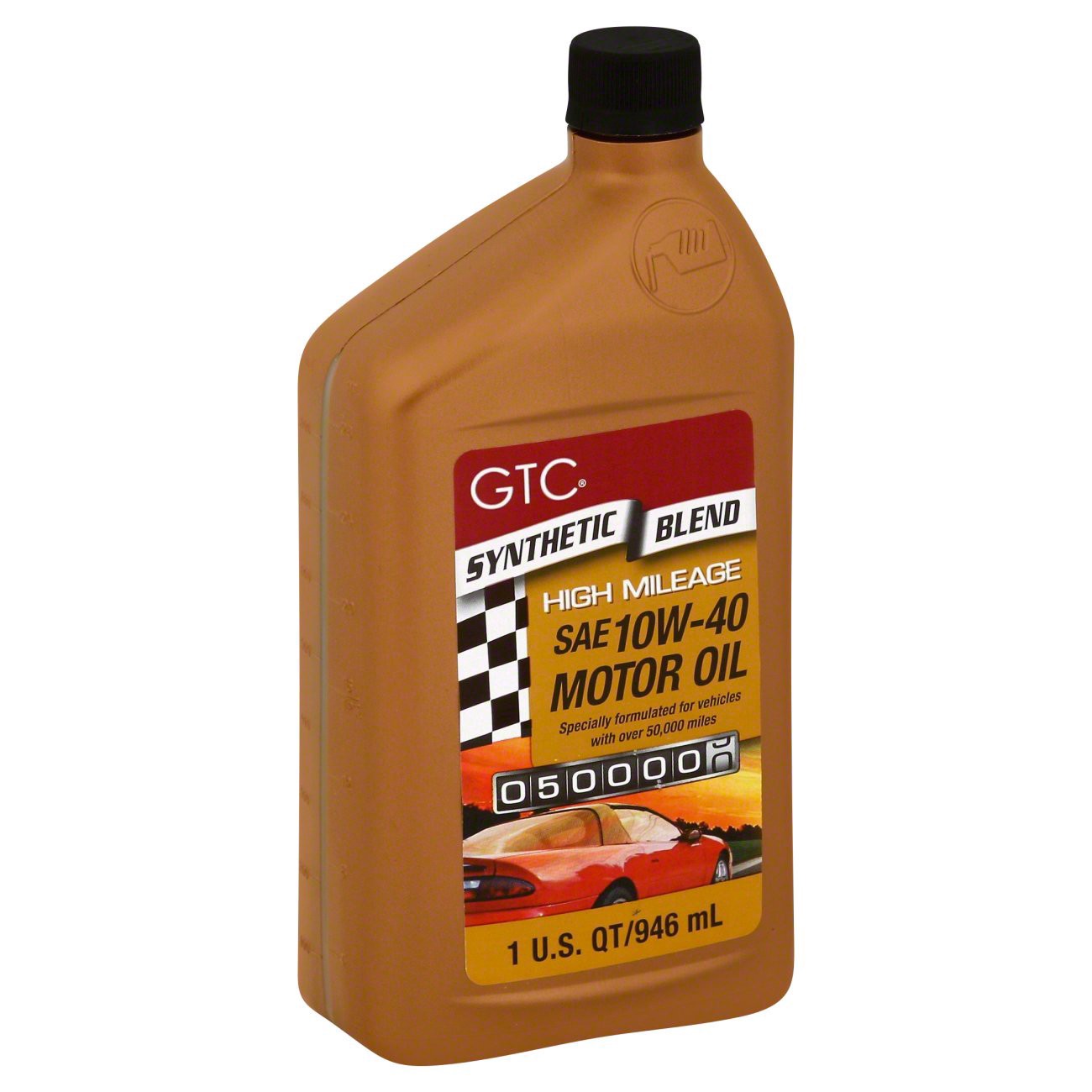 slide 1 of 1, GTC High Mileage 10W40 Motor Oil, 1 qt