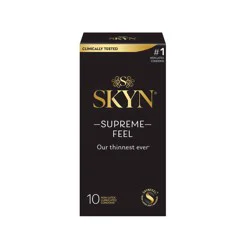 SKYN Supreme Feel Lubricated Non-Latex Condoms 10 ea