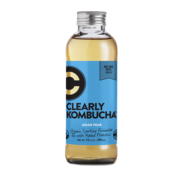 slide 1 of 1, Clearly Kombucha Asian Pear, 14 fl oz