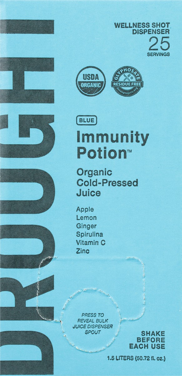 slide 7 of 11, DROUGHT Immunity Potion Cold-Pressed Organic Blue Juice - 50.72 fl oz, 50.72 fl oz