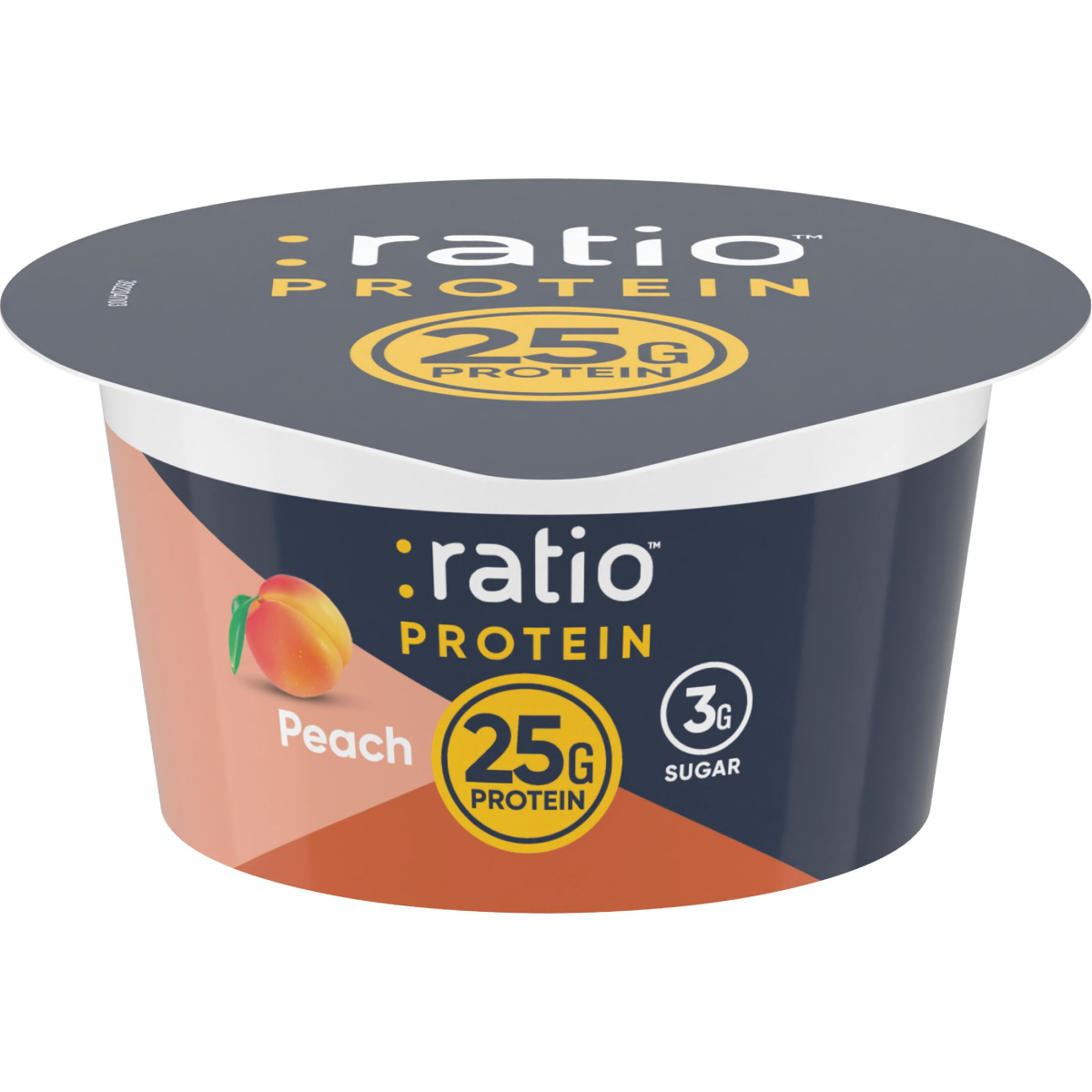 slide 1 of 5, ratio:Protein Peach Yogurt, 5.3 oz