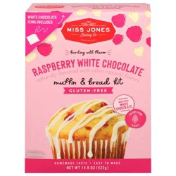 Miss Jones Baking Co. Gluten-Free Raspberry White Chocolate Muffin & Bread Kit 14.9 oz