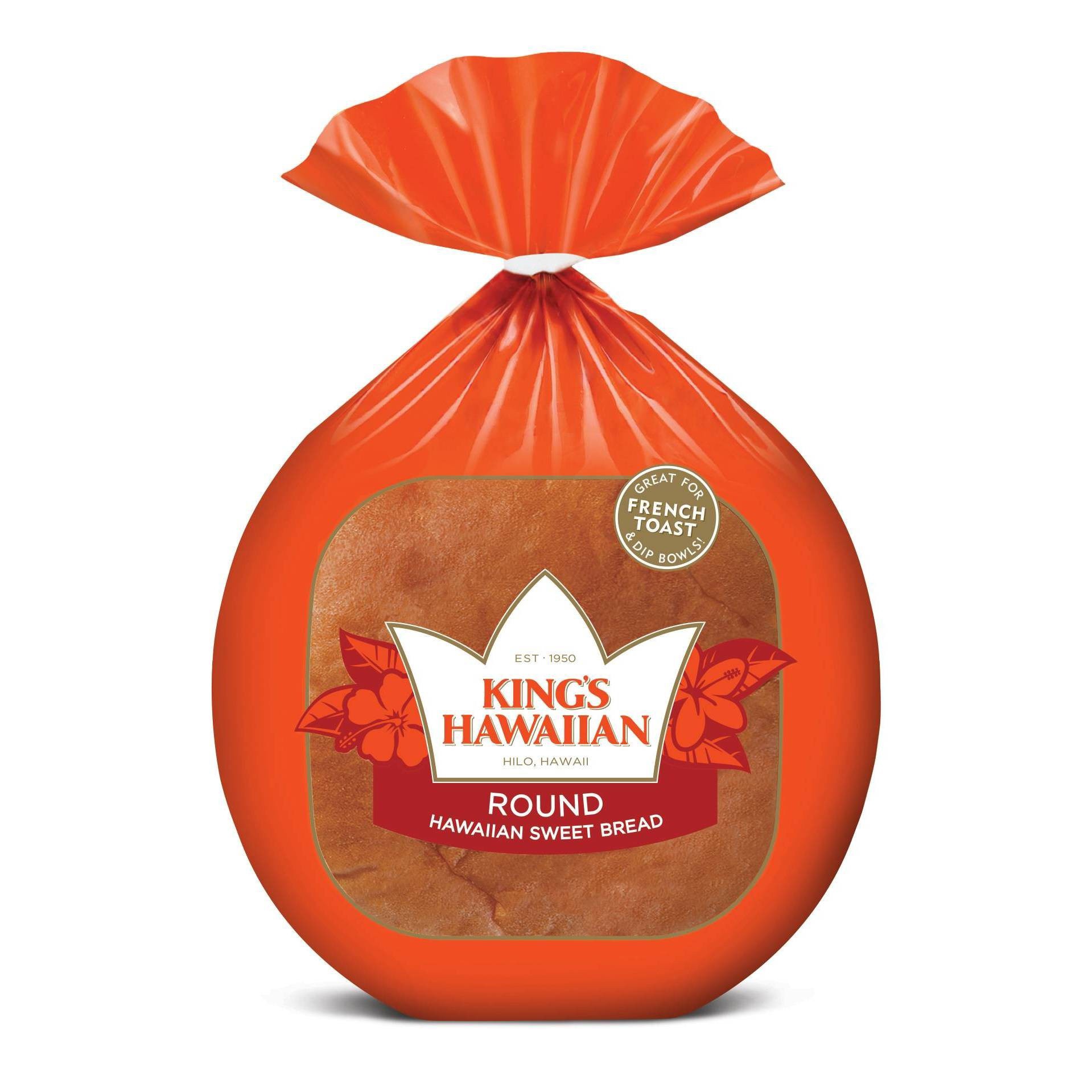 slide 1 of 3, King's Hawaiian Original Hawaiian Sweet Round Bread, 16 oz, 16 oz