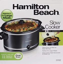 Hamilton Beach With Lid 8Qt Oval Slow Cooker