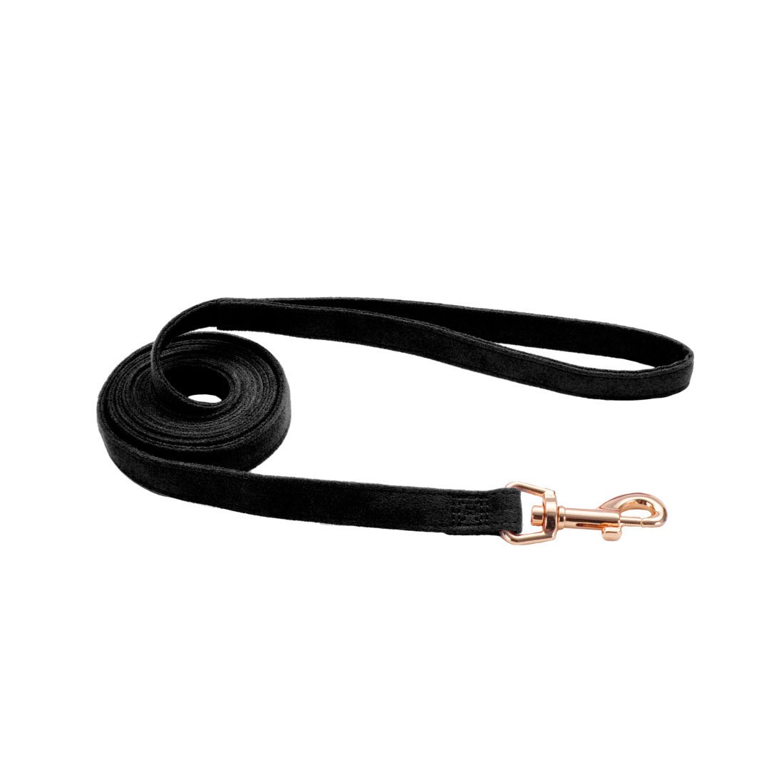 slide 1 of 1, Ac'cent Microfiber Dog Leash, Mod Black with Leopard Bow, Small/Medium - 5/8" x 6', 1 ct