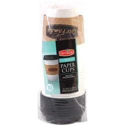 Our Family Hot Paper Cups With Lids & Insulating Sleeves