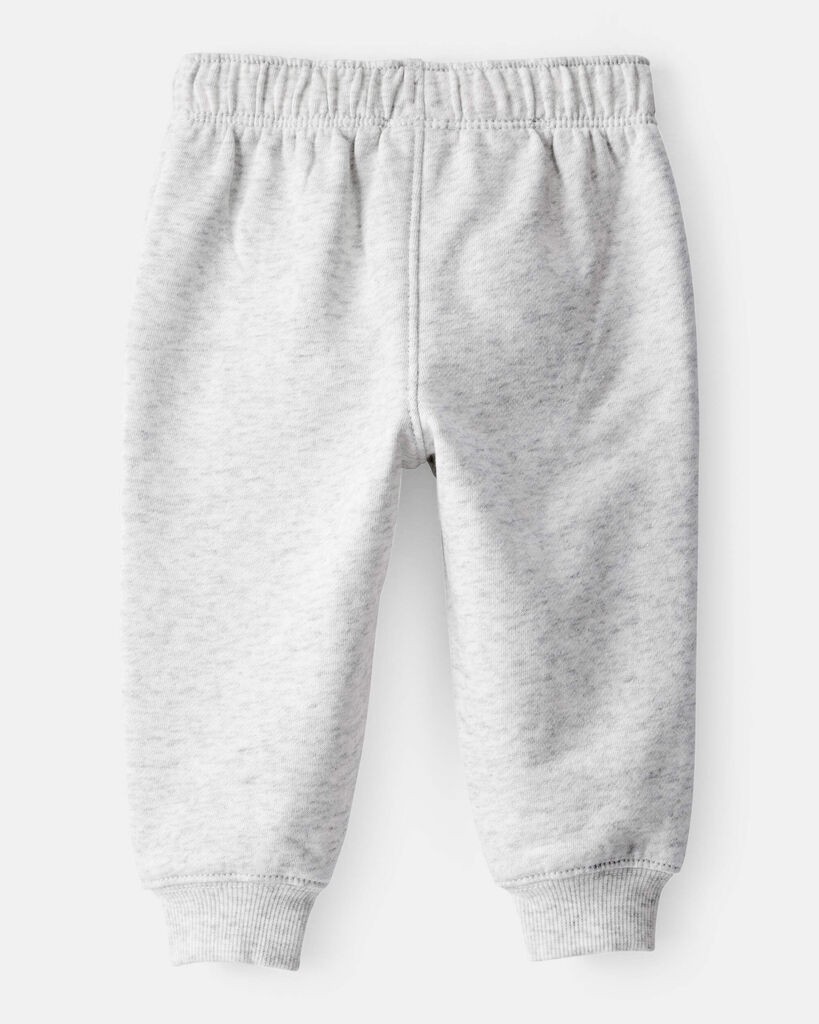 slide 3 of 3, Carter's Carters Baby Boy Solid Fleece Cotton Jogger - Grey Grey 18M, 1 ct