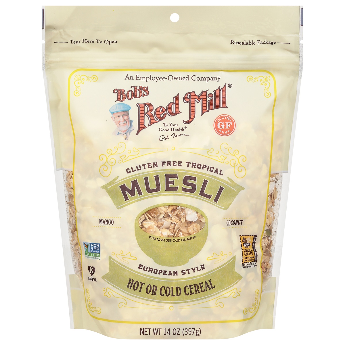 slide 1 of 1, Bob's Red Mill Tropical European Style Gluten Free Tropical Muesli 14 oz, 14 oz