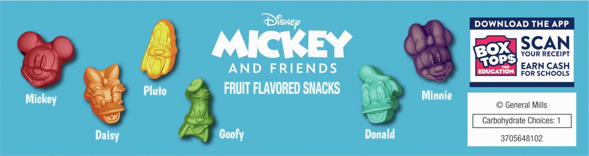 slide 3 of 8, Betty Crocker Disney Mickey and Friends Fruit Flavored Snacks, Treat Pouches, Gluten Free Snack, 10 Ct, 8 oz, 10 ct