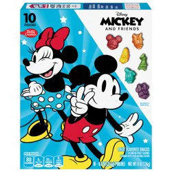 Betty Crocker Disney Mickey and Friends Fruit Flavored Snacks, Treat Pouches, Gluten Free Snack, 10 Ct, 8 oz