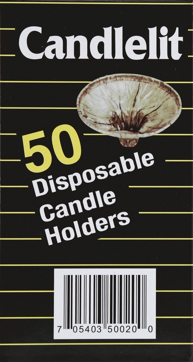 slide 3 of 4, Candlelit Disposable Candle Holders, 50 ct