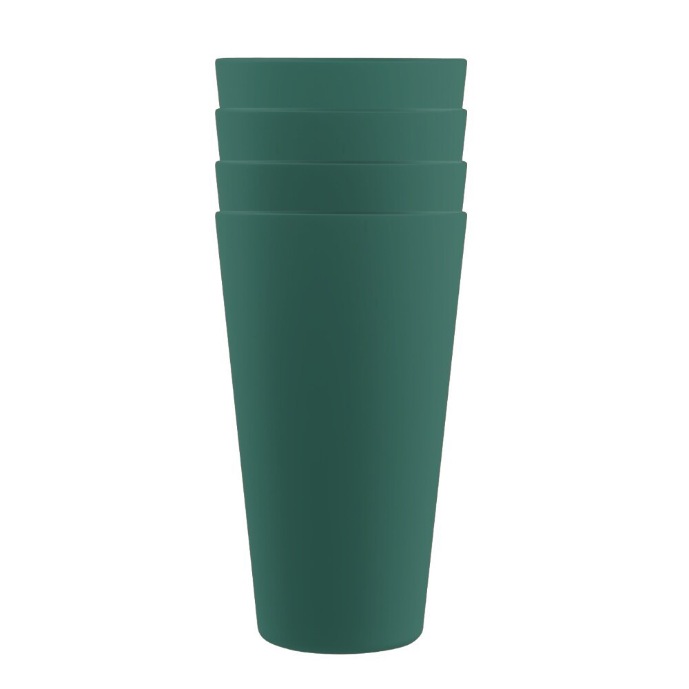 slide 1 of 1, EDL Tumblers Green, 4 ct