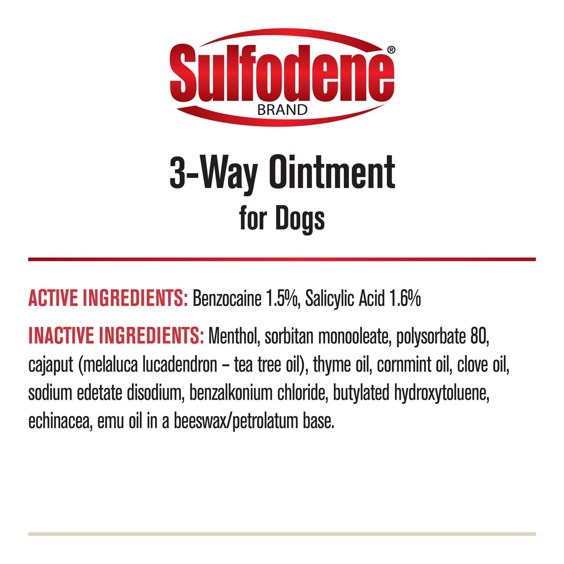 slide 3 of 10, Sulfodene 3-Way Ointment for Dogs, 1 ct