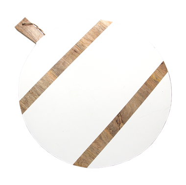 slide 1 of 1, Mud Pie Round Wood Paddle Board, 1 ct