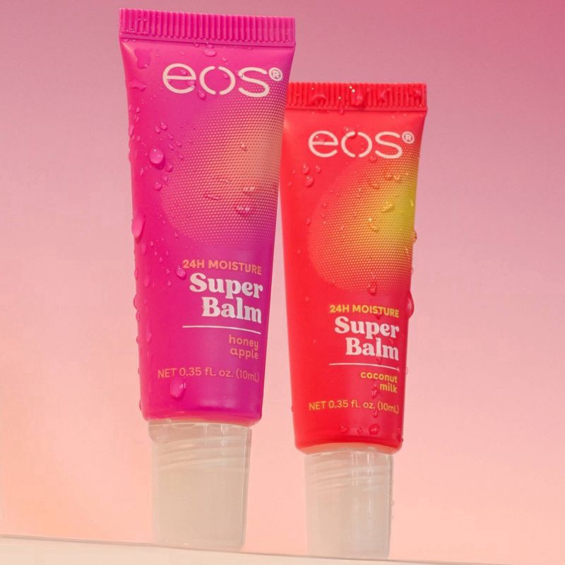 slide 4 of 13, eos 24H Moisture Coconut Milk/Honey Apple Super Balm 2 - 0.35 fl oz Tubes, 2 ct