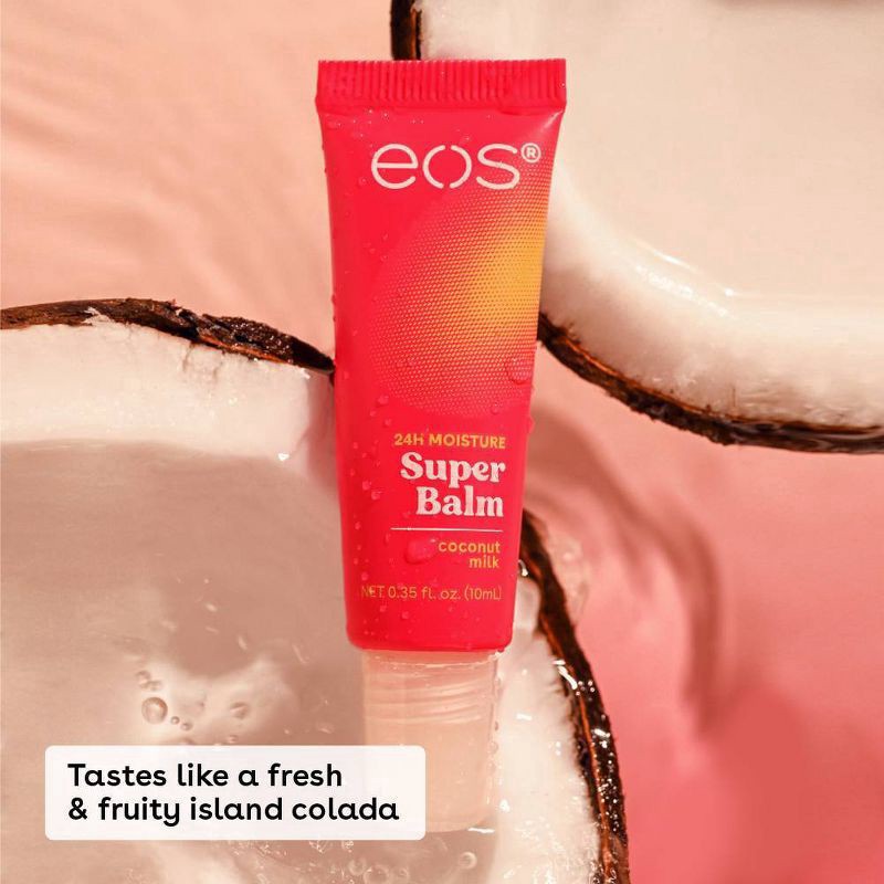 slide 8 of 13, eos 24H Moisture Coconut Milk/Honey Apple Super Balm 2 - 0.35 fl oz Tubes, 2 ct