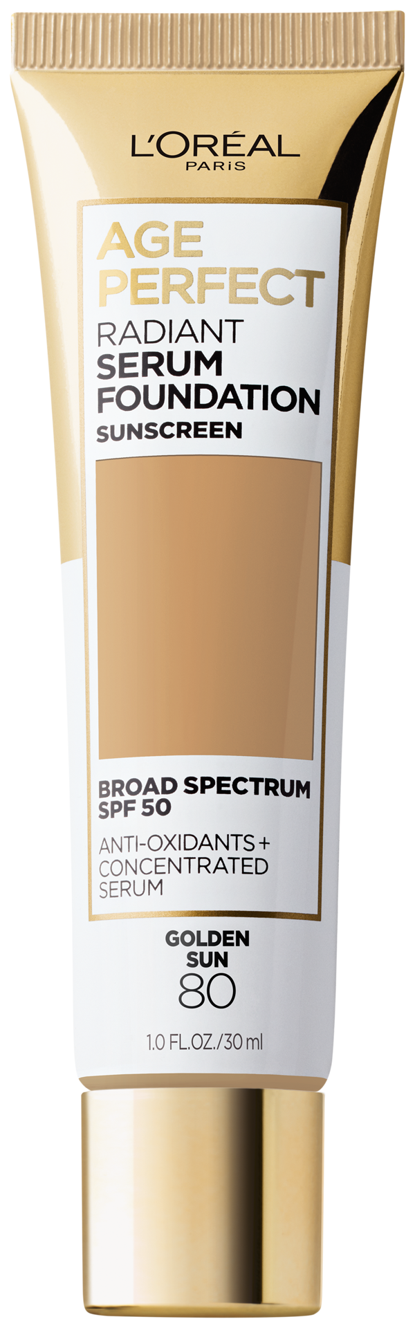 slide 1 of 1, L'Oréal Age Perfect Radiant Serum Foundation With Spf 50, Golden Sun, 1 ct