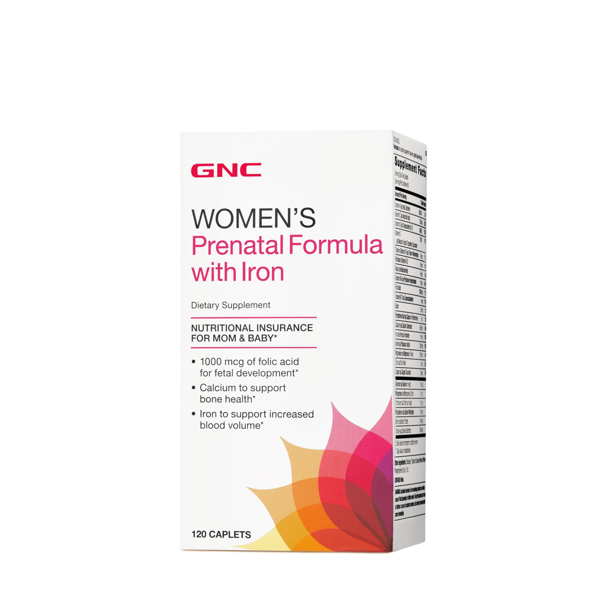 slide 1 of 1, GNC Prenatal Formula with Iron, 120 ct