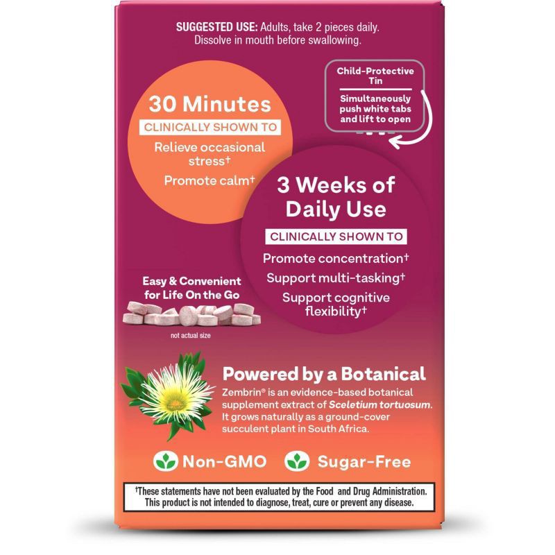 slide 3 of 4, Natrol Quick Balance Mints, Calm Mood Support Supplement, 30 Raspberry Lemonade Artificially Flavored, 30 ct