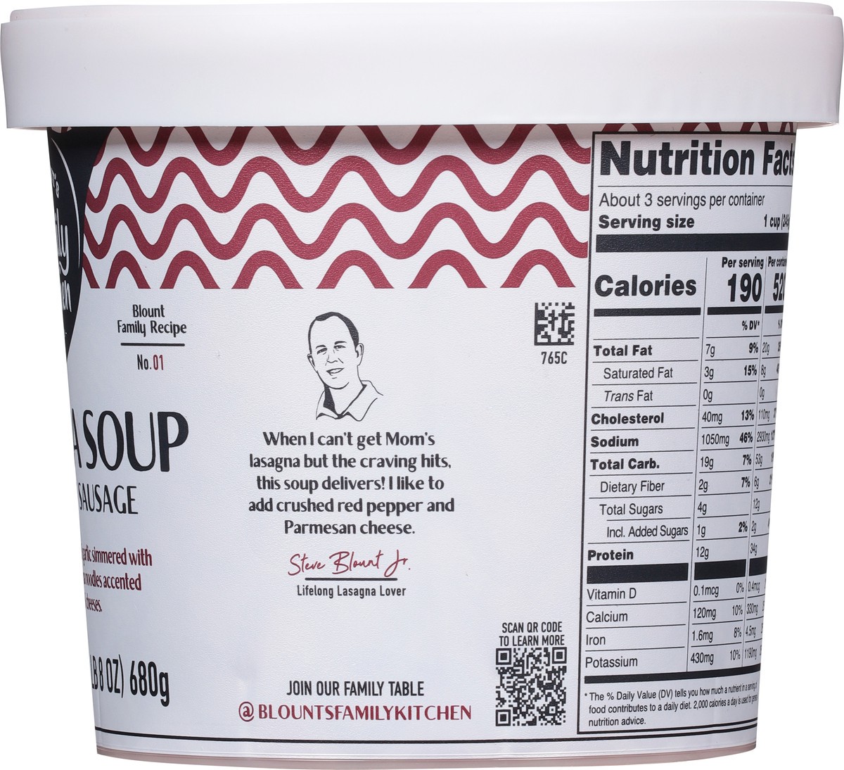 slide 2 of 13, Blount's Family Kitchen Lasagna Soup with Turkey Sausage, 24 oz, 24 oz