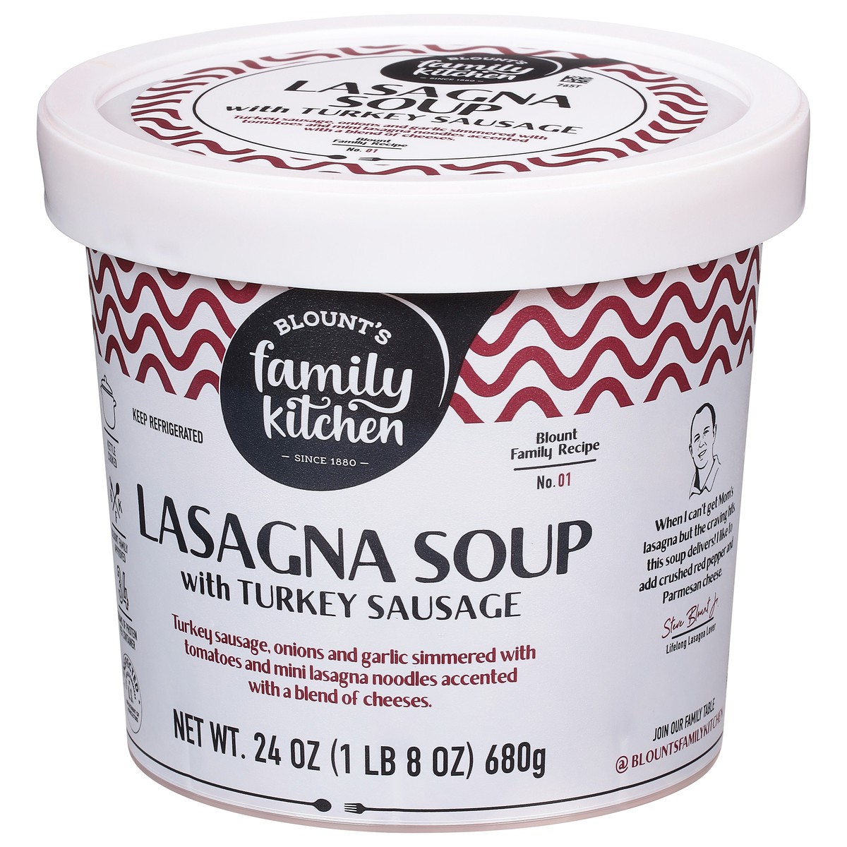 slide 5 of 13, Blount's Family Kitchen Lasagna Soup with Turkey Sausage, 24 oz, 24 oz