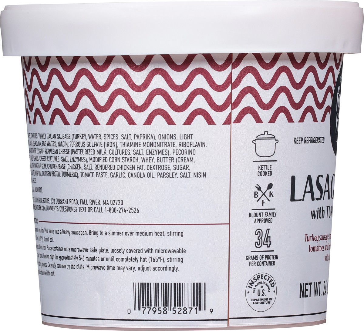 slide 8 of 13, Blount's Family Kitchen Lasagna Soup with Turkey Sausage, 24 oz, 24 oz